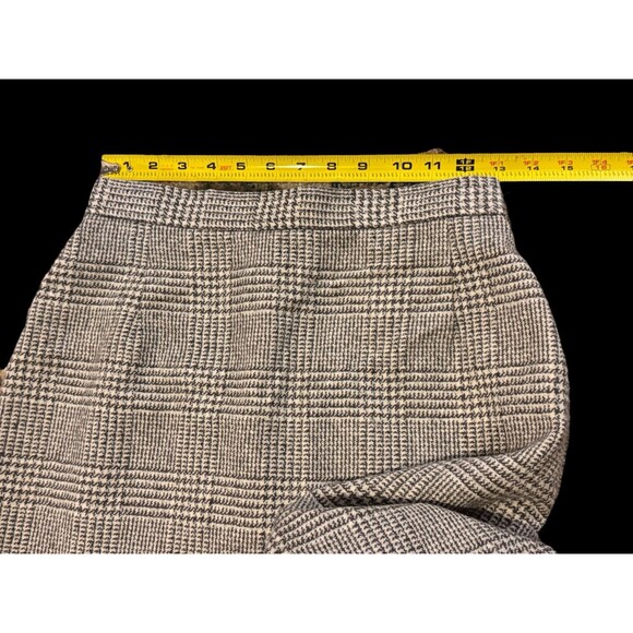 Koret Wool Blend 2 Piece Skirt Suit Vintage Womens Size 10 - 12 Gray Plaid - Picture 5 of 14